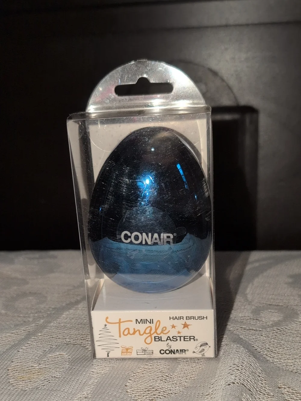 Conair Mini Tangle Blaster Hair Brush - Blue/Black